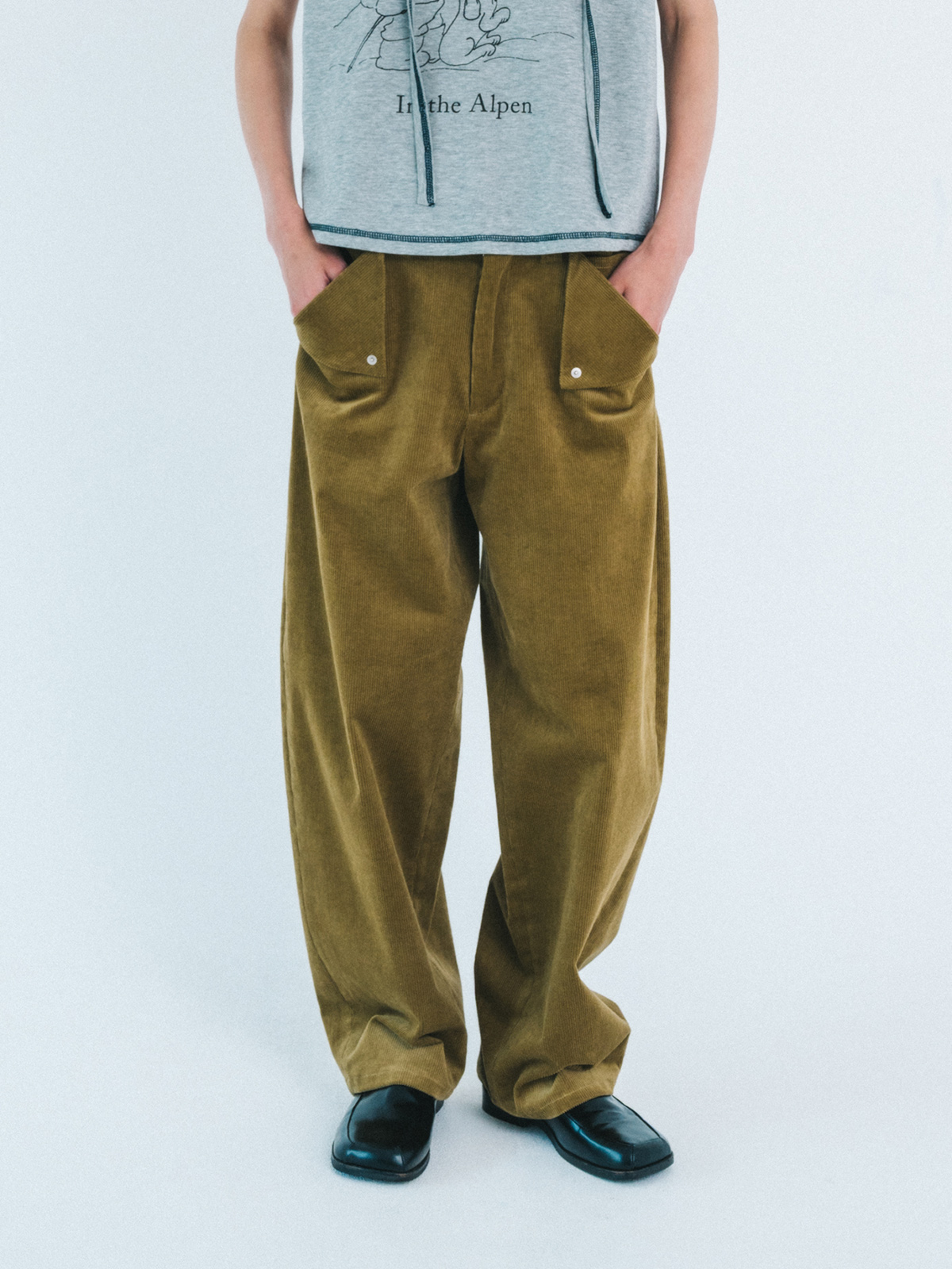 triangle pocket trousers 詳細画像 bworn 2