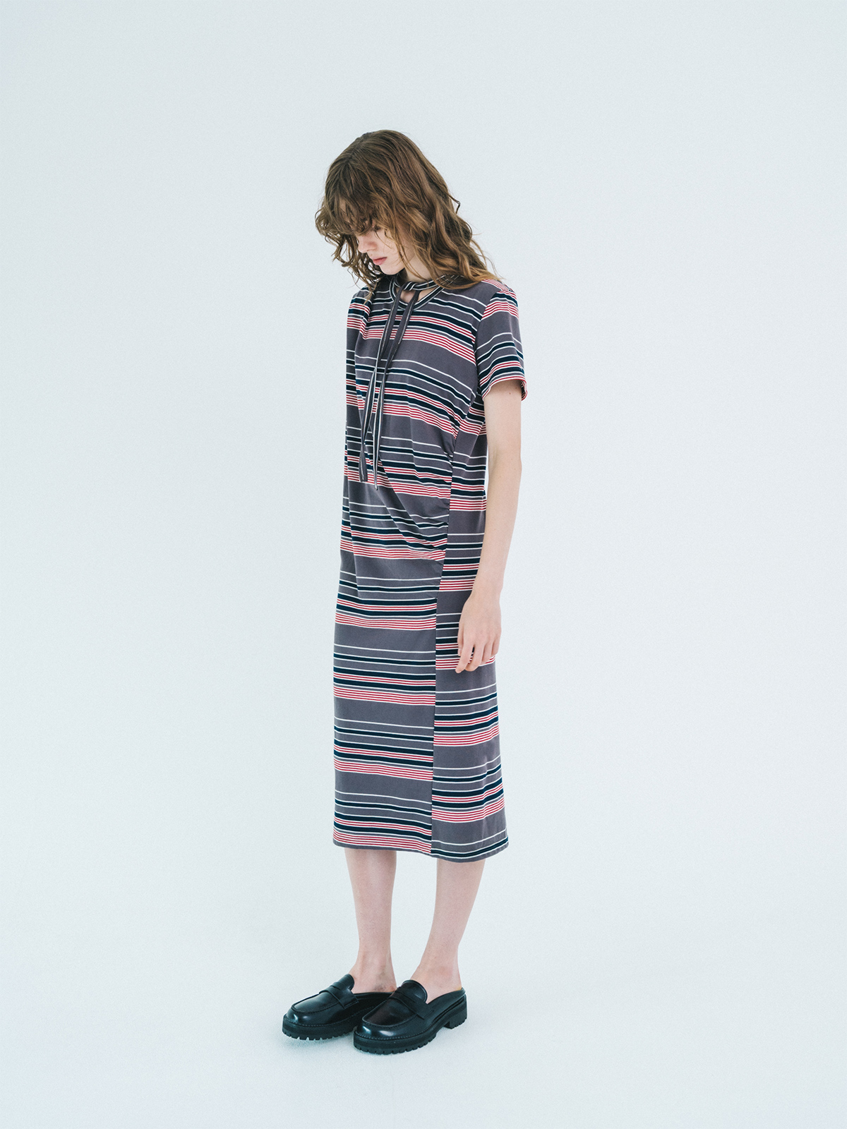 twisted ribbon tie dress 詳細画像 mix 2