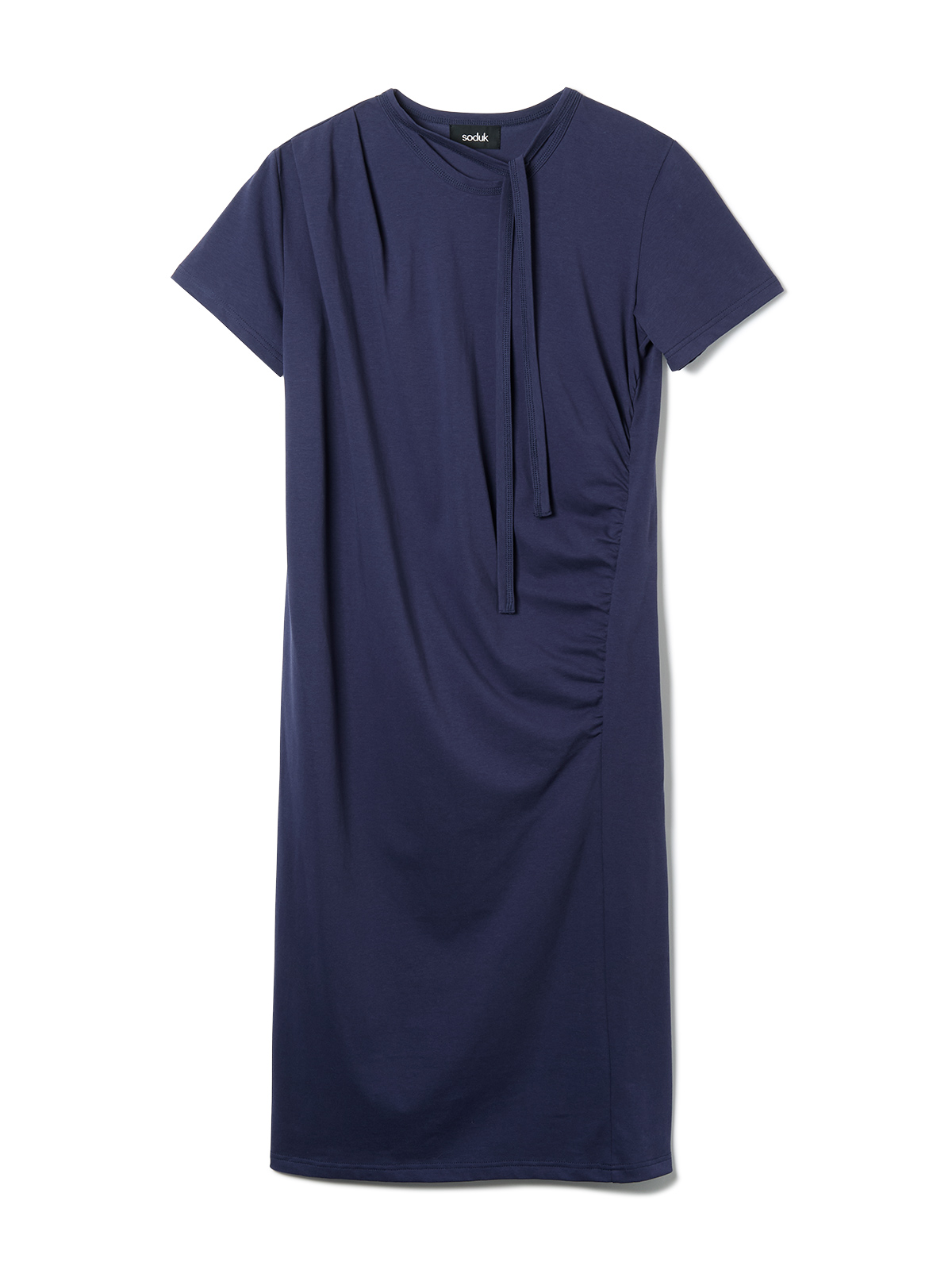 twisted ribbon tie dress
