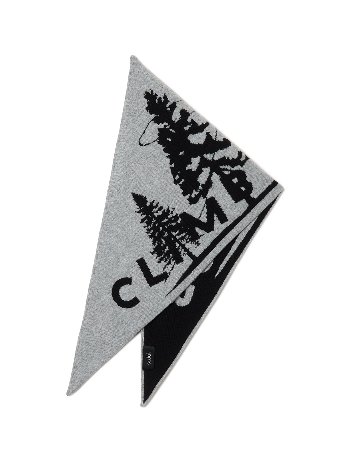 climb club knit scarf 詳細画像 gray 1