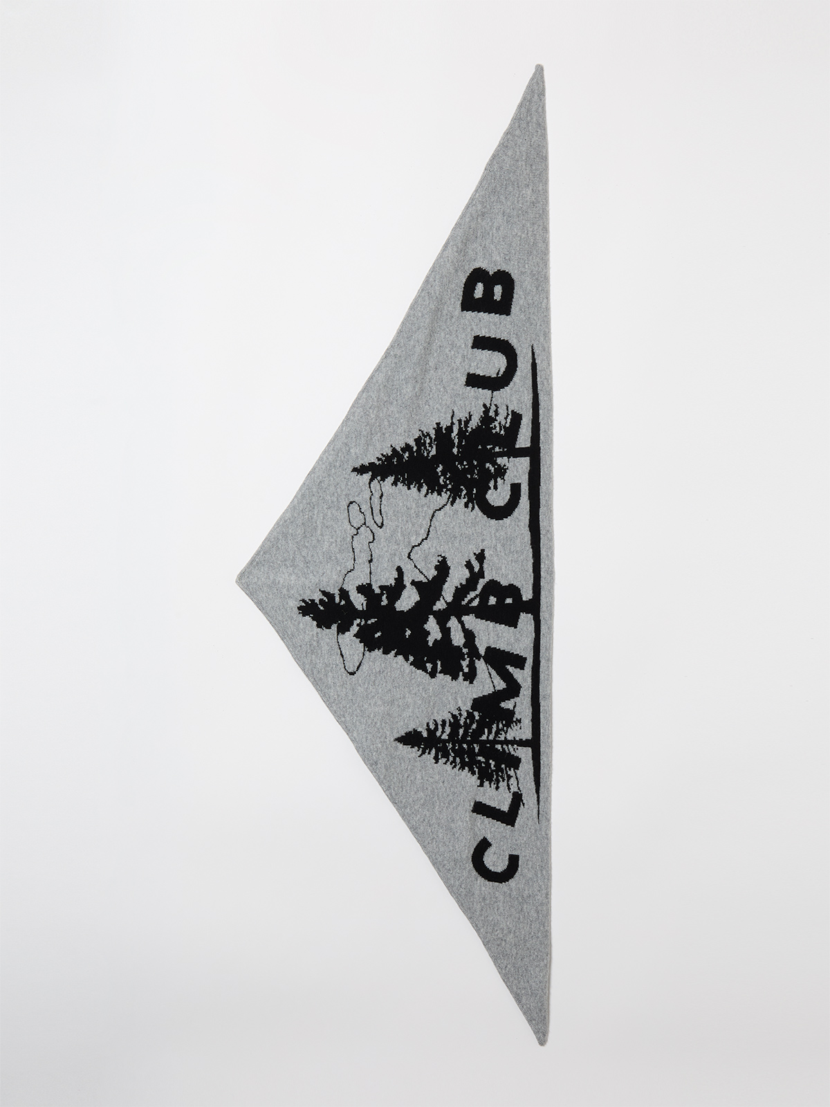 climb club knit scarf 詳細画像 gray 2