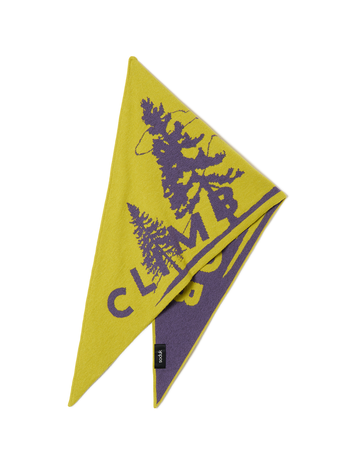 climb club knit scarf 詳細画像 yellow 1