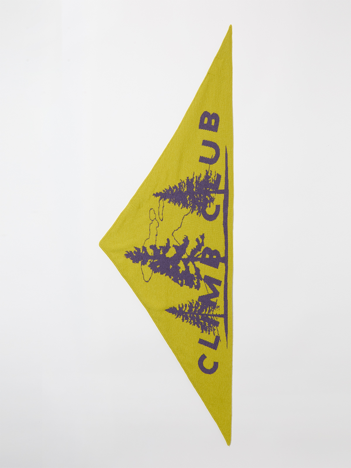 climb club knit scarf 詳細画像 yellow 2
