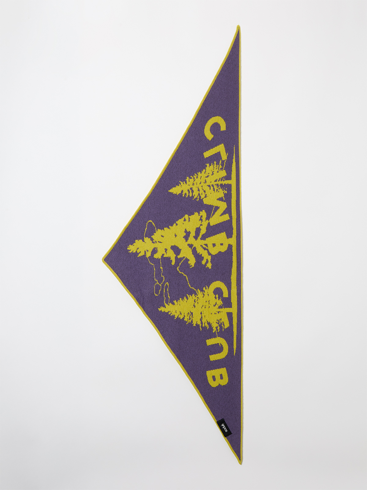 climb club knit scarf 詳細画像 yellow 3