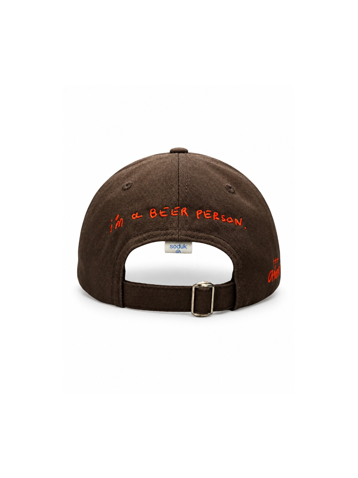 &ldquo;i&rsquo;m a (orion) beer person&rdquo; cap 詳細画像 brown 3